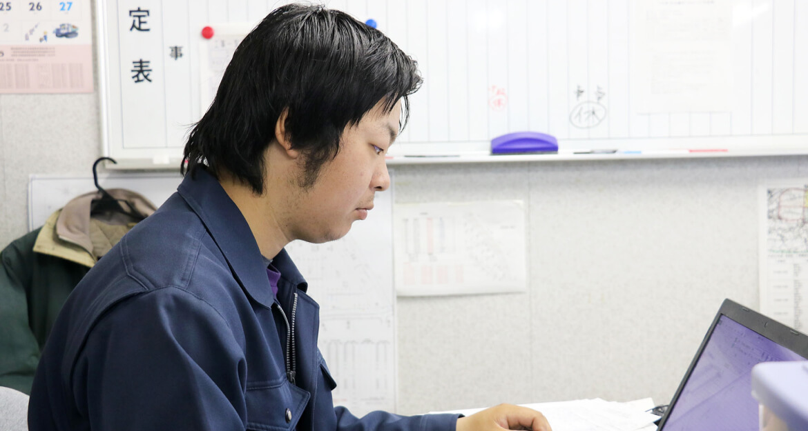 先輩の声 土木部 土木課/現場管理 大滝 輝